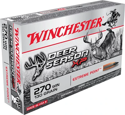 Winchester Deer Season XP .270 Winchester 130-Grain Rifle Ammunition - 20 Rounds                                                