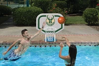 Poolmaster® Milwaukee Bucks Pro Rebounder Style Poolside Basketball Game                                                       