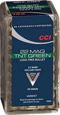 CCI TNT Green Varmint .22 Win Magnum 30-Grain Rimfire Ammunition                                                                