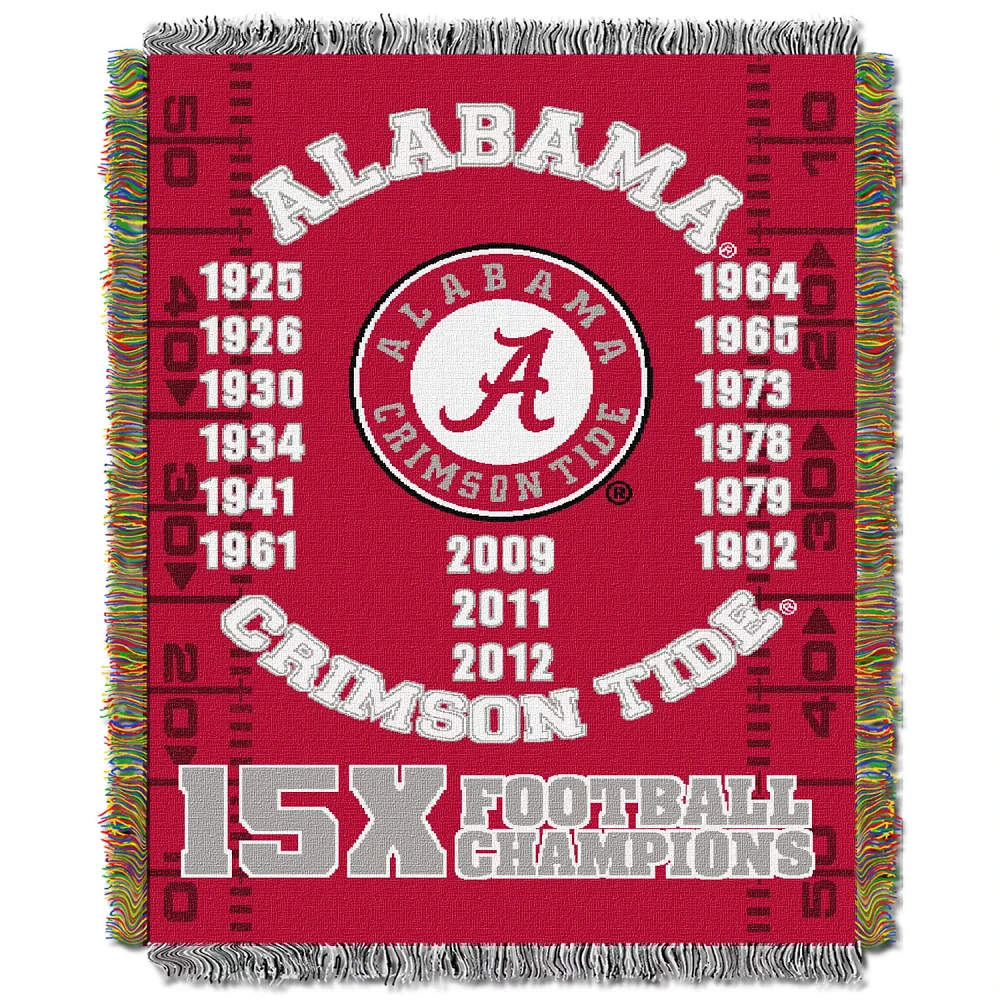 The Northwest Company University of Alabama Commemorative Tapestry Throw                                                        