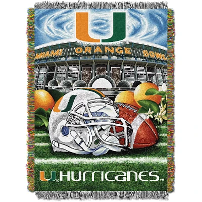The Northwest Company University of Miami Home Field Advantage Tapestry Throw                                                   