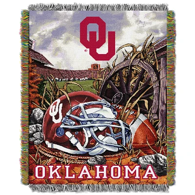 The Northwest Company University of Oklahoma Home Field Advantage Tapestry Throw                                                