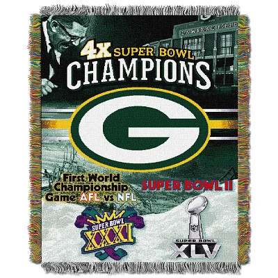 The Northwest Company Green Bay Packers Commemorative Tapestry Throw                                                            