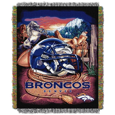 The Northwest Company Denver Broncos Home Field Advantage Tapestry Throw                                                        