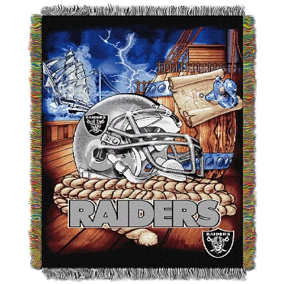 The Northwest Company Oakland Raiders Home Field Advantage Tapestry Throw                                                       