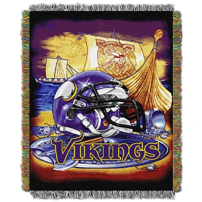 The Northwest Company Minnesota Vikings Home Field Advantage Tapestry Throw                                                     