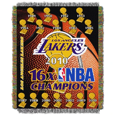 The Northwest Company Los Angeles Lakers Commemorative Tapestry Throw                                                           