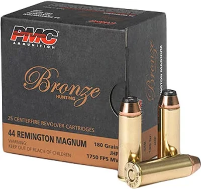 PMC Bronze Handgun .44 Remington Magnum 180-Grain Centerfire Handgun Ammunition                                                 