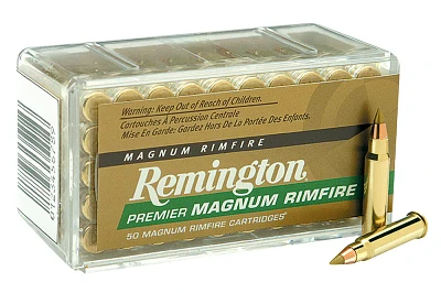 Remington Premier Gold Box .22 Win Magnum Rimfire Ammunition                                                                    