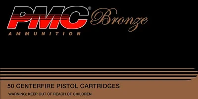 PMC Bronze 10mm 200-Grain Full Metal Jacket Truncated Cone Centerfire Handgun Ammunition                                        