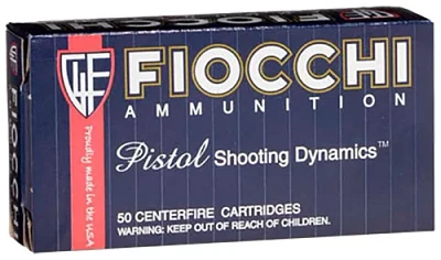 Fiocchi Pistol Shooting Dynamics .380 ACP 90-Grain Jacketed Hollow Point Centerfire Handgun Ammunition                          