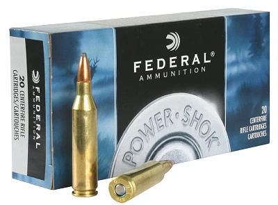 Federal Premium Power-Shok Soft-Point .243 Win 80-Grain Centerfire Rifle Ammunition                                             