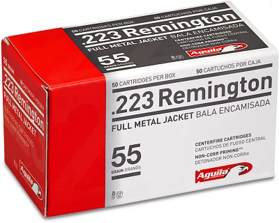 Aguila Ammunition Full Metal Jacket .223 Remington 55-Grain Centerfire Rifle Ammunition - 50 Rounds                             