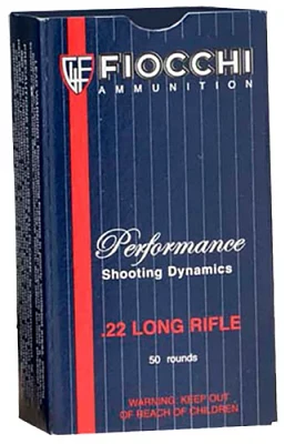 Fiocchi Shooting Dynamics .22 Long Rifle 40-Grain Long Round Nose Rimfire Rifle Ammunition                                      