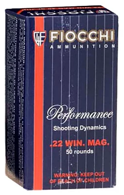 Fiocchi .22 Win Magnum 40-Grain Rimfire Ammunition                                                                              