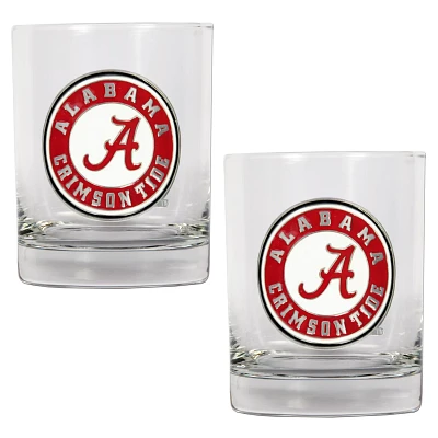 Great American Products University of Alabama 14 oz. Rocks Glasses 2-Pack                                                       