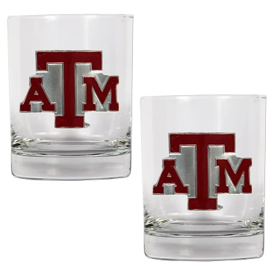 Great American Products Texas A&M University 14 oz. Rocks Glasses 2-Pack                                                        