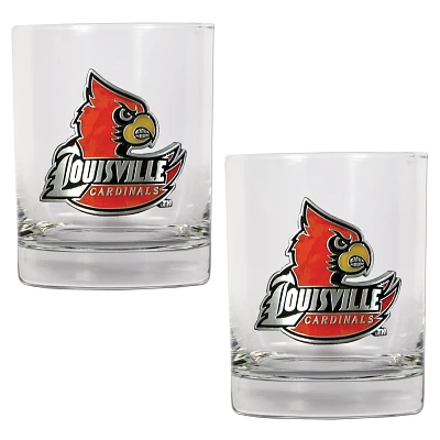 Great American Products University of Louisville 14 oz. Rocks Glasses 2-Pack                                                    