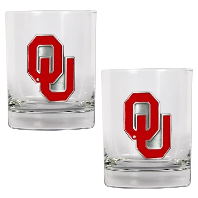 Great American Products University of Oklahoma 14 oz. Rocks Glasses 2-Pack                                                      