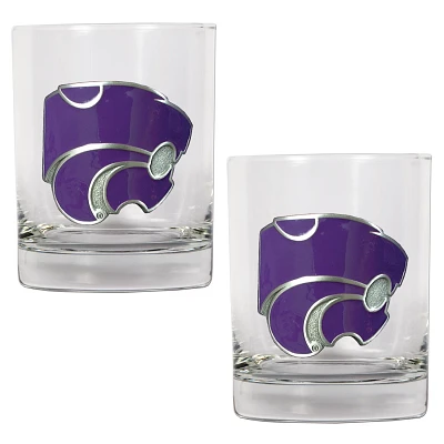 Great American Products Kansas State University 14 oz. Rocks Glasses 2-Pack                                                     
