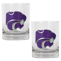 Great American Products Kansas State University 14 oz. Rocks Glasses 2-Pack                                                     