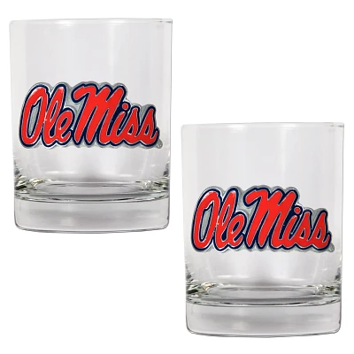Great American Products University of Mississippi 14 oz. Rocks Glasses 2-Pack                                                   