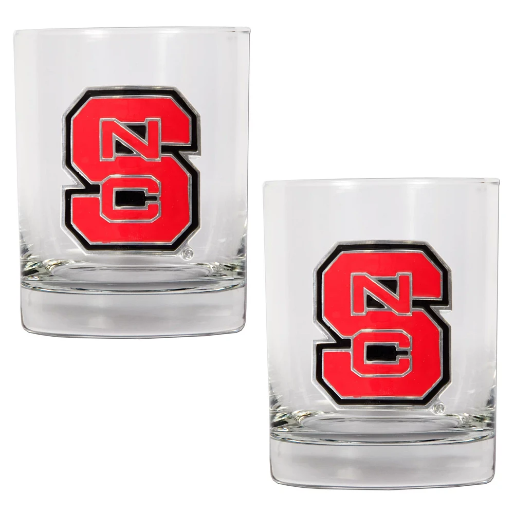 Great American Products North Carolina State University 14 oz. Rocks Glasses 2-Pack                                             