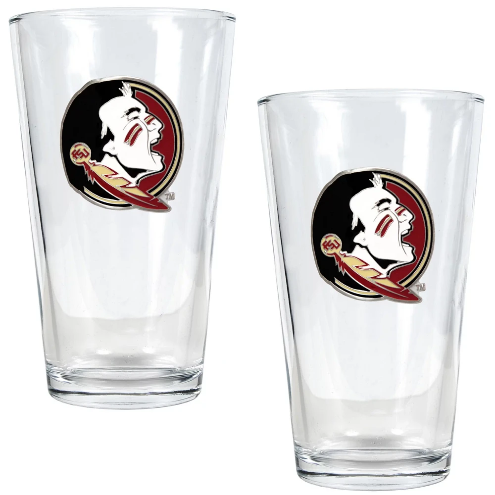 Great American Products Florida State University 16 oz. Pint Glasses 2-Pack                                                     