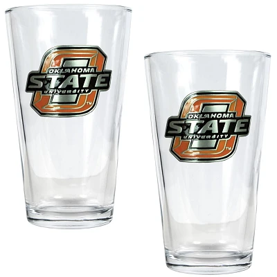 Great American Products Oklahoma State University 16 oz. Pint Glasses 2-Pack                                                    