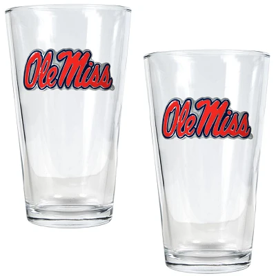 Great American Products University of Mississippi 16 oz. Pint Glasses 2-Pack                                                    