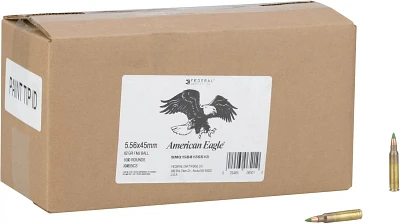 American Eagle® Training 5.56 x 45mm 62-Grain Rifle Ammunition                                                                 