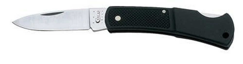 Case® Cutlery Small Black Lockback Caliber Folding Knife                                                                       