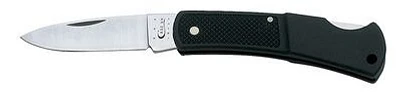 Case® Cutlery Small Black Lockback Caliber Folding Knife                                                                       
