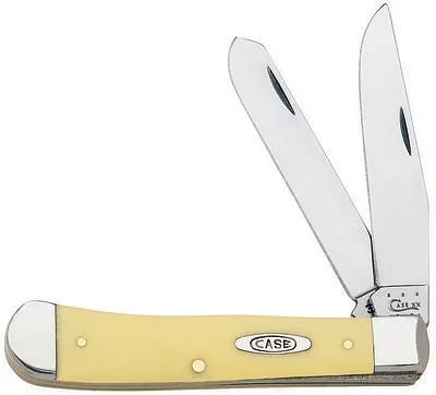 Case® Cutlery Yellow Synthetic Trapper Folding Knife                                                                           