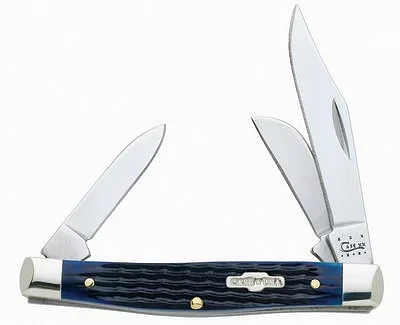 Case® Cutlery Blue Bone Medium Stockman Folding Knife                                                                          