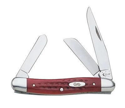 Case® Cutlery Pocket Worn Old Red Bone Medium Stockman Knife                                                                   
