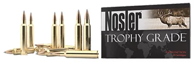 Nosler Trophy Grade Long Range .30-378 Weatherby Magnum 210-Grain Centerfire Rifle Ammunition                                   