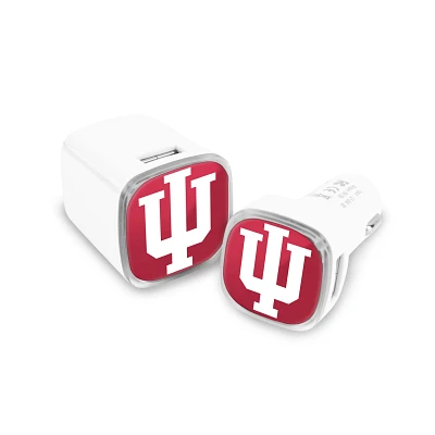 Mizco Indiana University USB Chargers 2-Pack                                                                                    