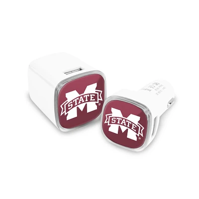 Prime Brands Group Mississippi State University USB Chargers 2-Pack                                                             