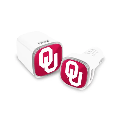 Prime Brands Group University of Oklahoma USB Chargers 2-Pack                                                                   