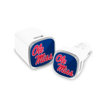 Prime Brands Group University of Mississippi USB Chargers 2-Pack                                                                