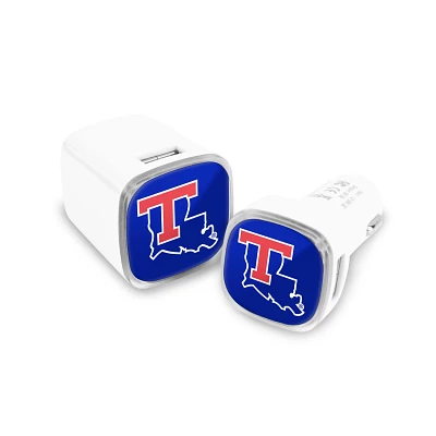 Prime Brands Group Louisiana Tech University USB Chargers 2-Pack                                                                