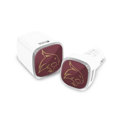 Prime Brands Group Texas State University USB Chargers 2-Pack                                                                   