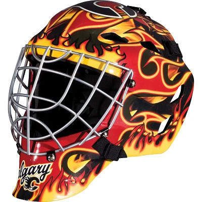 Franklin Boys' Calgary Flames GFM 1500 Goalie Face Mask                                                                         