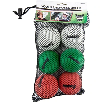 Franklin Mini Lacrosse Balls 6-Pack                                                                                             