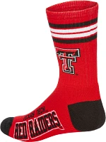 For Bare Feet Adults' Texas Tech University 4-Stripe Deuce Socks                                                                