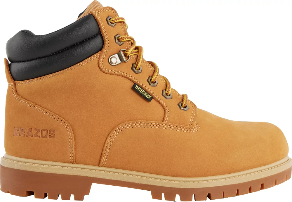 Brazos Men's Waterproof Nubuck Work Boots                                                                                       