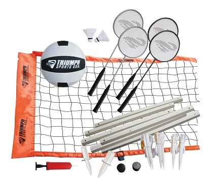 Triumph Sports USA Advanced Volleyball/Badminton Combo Set                                                                      