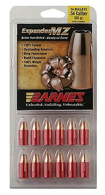 BARNES .50 Expander MZ 250-Grain Black Powder Bullets                                                                           