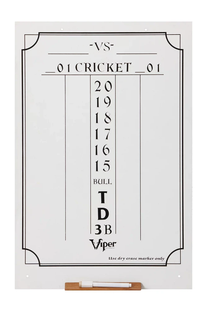 Viper Large Cricket Dry-Erase Scoreboard                                                                                        